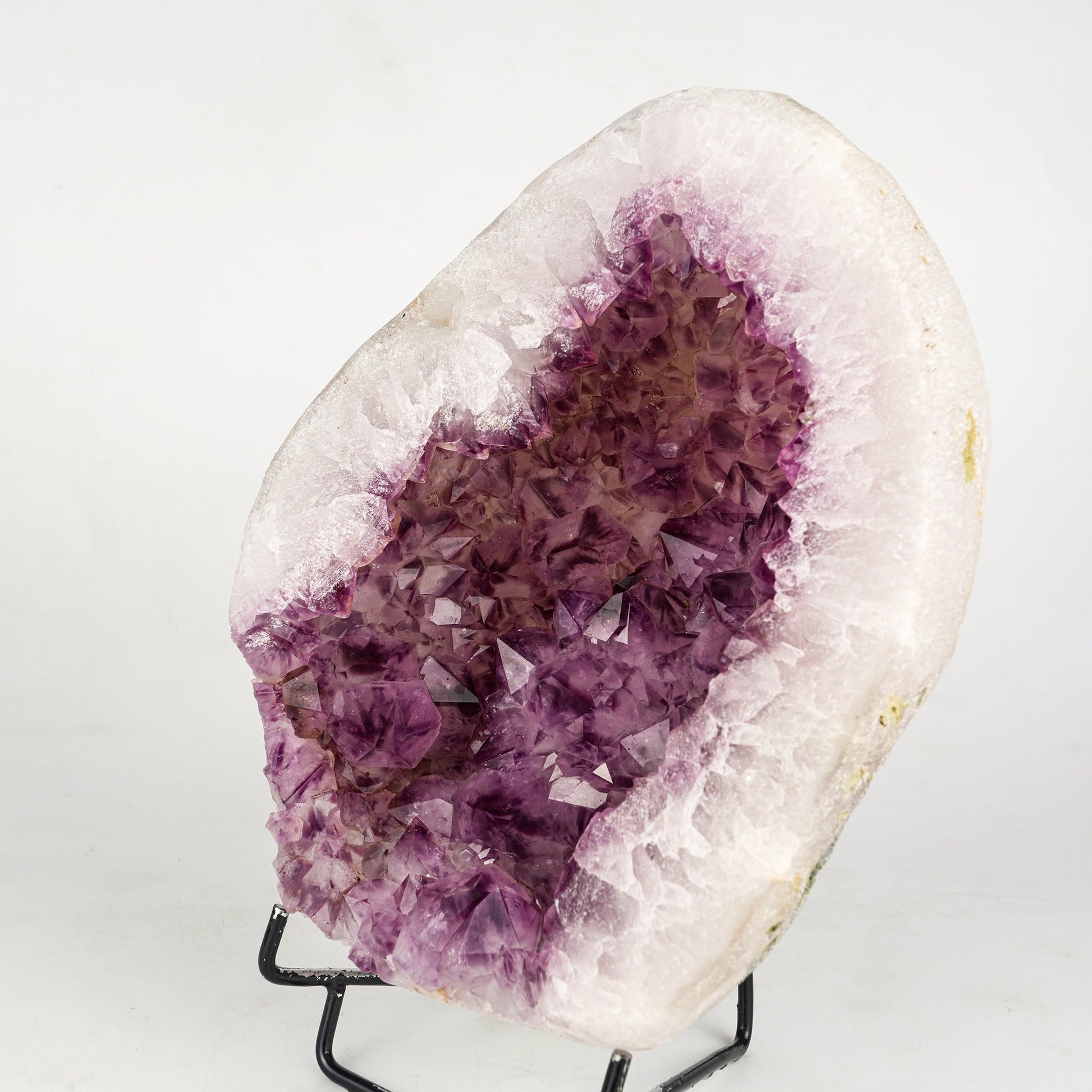 Amethyst Sparkling Crystals Geode in Half Natural Mineral Specimen # B 6241 Amethyst Superb Minerals 