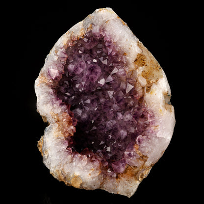 Amethyst Sparkling Crystals Geode in Half Self Standing Natural Mineral Specimen # B 6276 Amethyst Superb Minerals 
