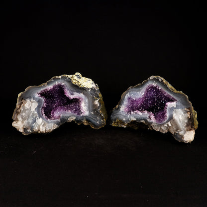 Amethyst Sparkling Crystals Geode in two Half's Natural Mineral Specimen # B 6217 Amethyst Superb Minerals 