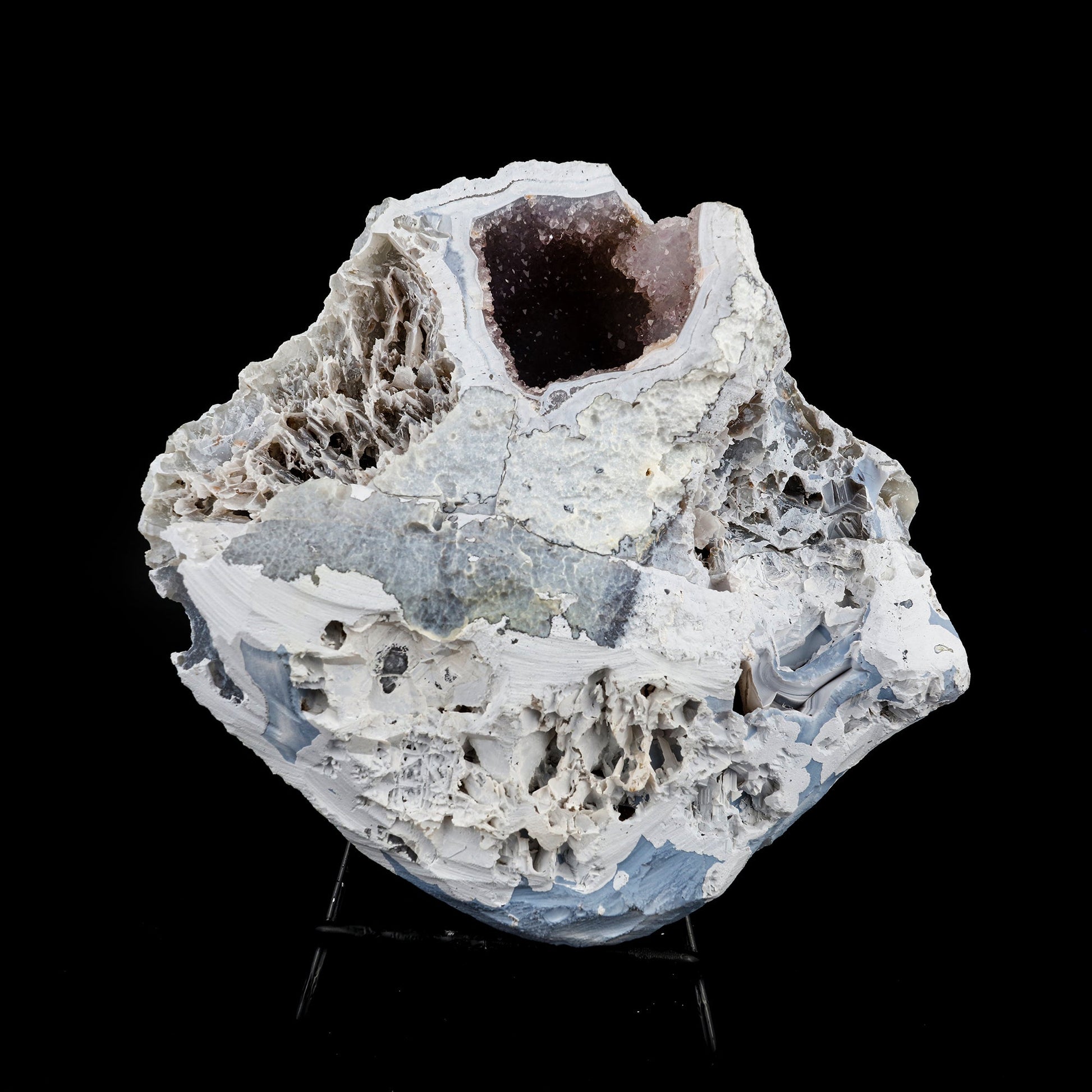 Amethyst Sparkling Crystals Geode in two Half's Natural Mineral Specimen # B 6364 Amethyst Superb Minerals 