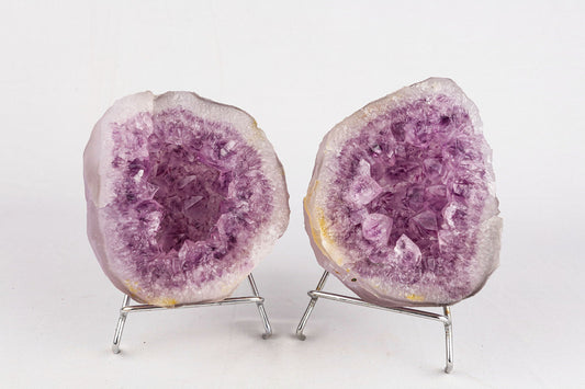 Amethyst Sprakling Crystals Geode in two Halfs Natural Mineral Specimen # B 5438 Amethyst Superb Minerals 