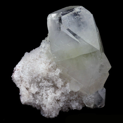 Apophylite Cube on Chalcedony Natural Mineral # B 4123 Apophyllite Superb Minerals 