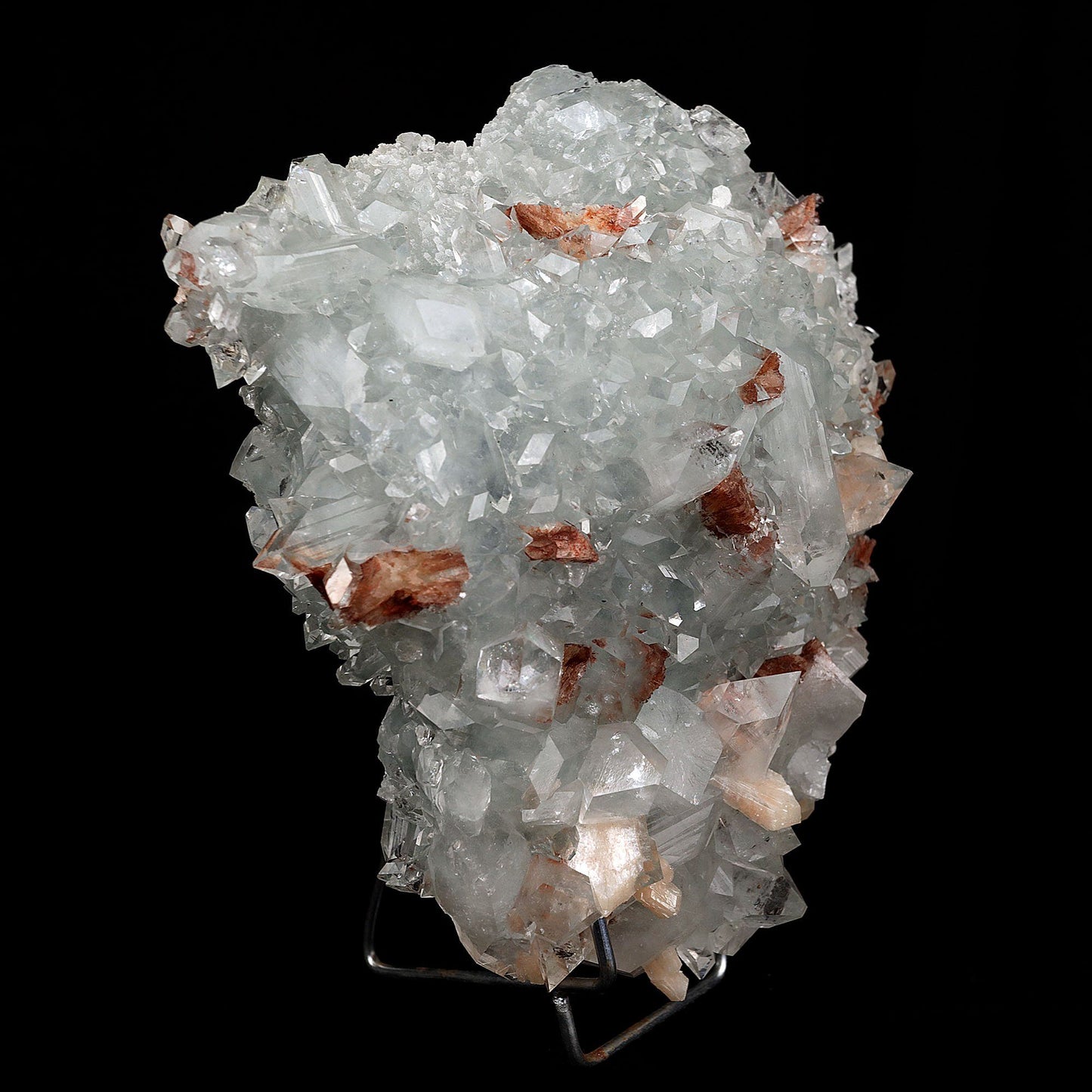 Apophyllite crystal with Stilbite & Heulandite Natural Mineral Specime…  https://www.superbminerals.us/products/apophyllite-crystal-with-stilbite-heulandite-natural-mineral-specimen-b-3721  Features:This large plate is covered with exceptional Stilbite and Apophyllite crystals. The contrast between the pearly Stilbite and the glassy, transparent Apophyllite crystals is eye-catching, and the entire piece sparkles. A great piece, no damage. Primary Mineral(s): Apophyllite Secondary Mineral(s): Stilbite