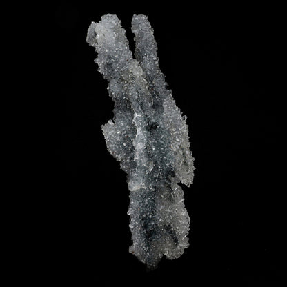 Apophyllite Crystals on Sparkling MM Quartz Stalactite Natural Mineral…  https://www.superbminerals.us/products/apophyllite-crystals-on-sparkling-mm-quartz-stalactite-natural-mineral-specimen-b-5158  Features: Apophyllite crystals, which are very glassy, gem-like, and colourless, form a remarkable and exquisite stalactite from Jalgaon.The gemmy, pyramidal crystals are water-clear to translucent, and some are doubly terminated, including the largest compound crystal.The crystals project in all directions