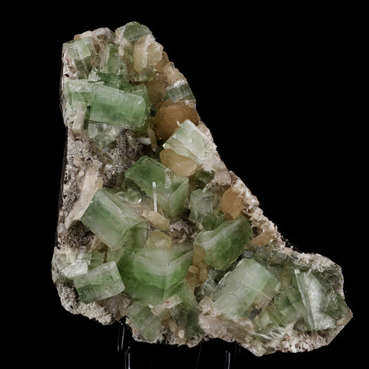 Apophyllite Cube green with Stilbite Natural Mineral Specimen # B 5491 Apophyllite Superb Minerals 