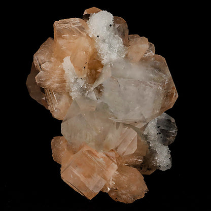 Apophyllite Cube with Stilbite and Chalcedony Natural Mineral Specimen # B 5445 Apophyllite Superb Minerals 