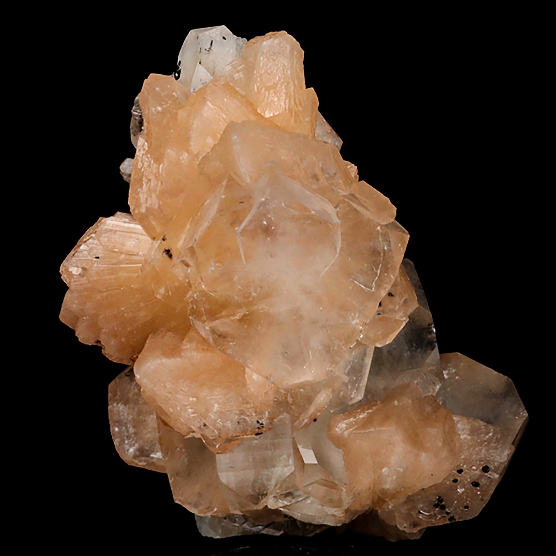 Apophyllite Cube with Stilbite and Chalcedony Natural Mineral Specimen # B 5445 Apophyllite Superb Minerals 