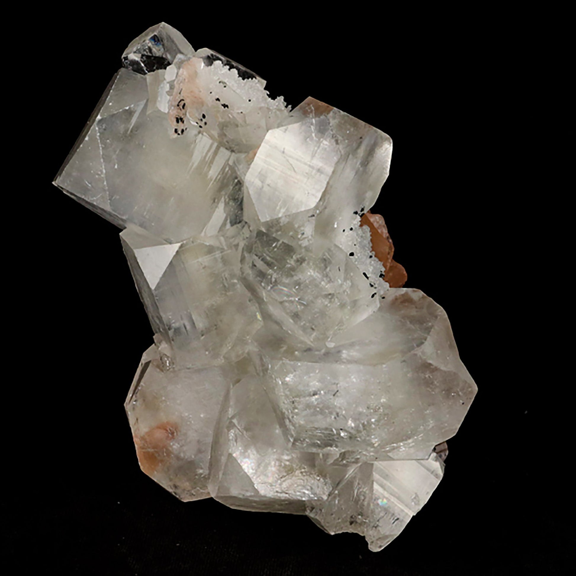 Apophyllite Cube with stilbite and Chalcedony Natural Mineral Specimen # B 5449 apophyllite Superb Minerals 