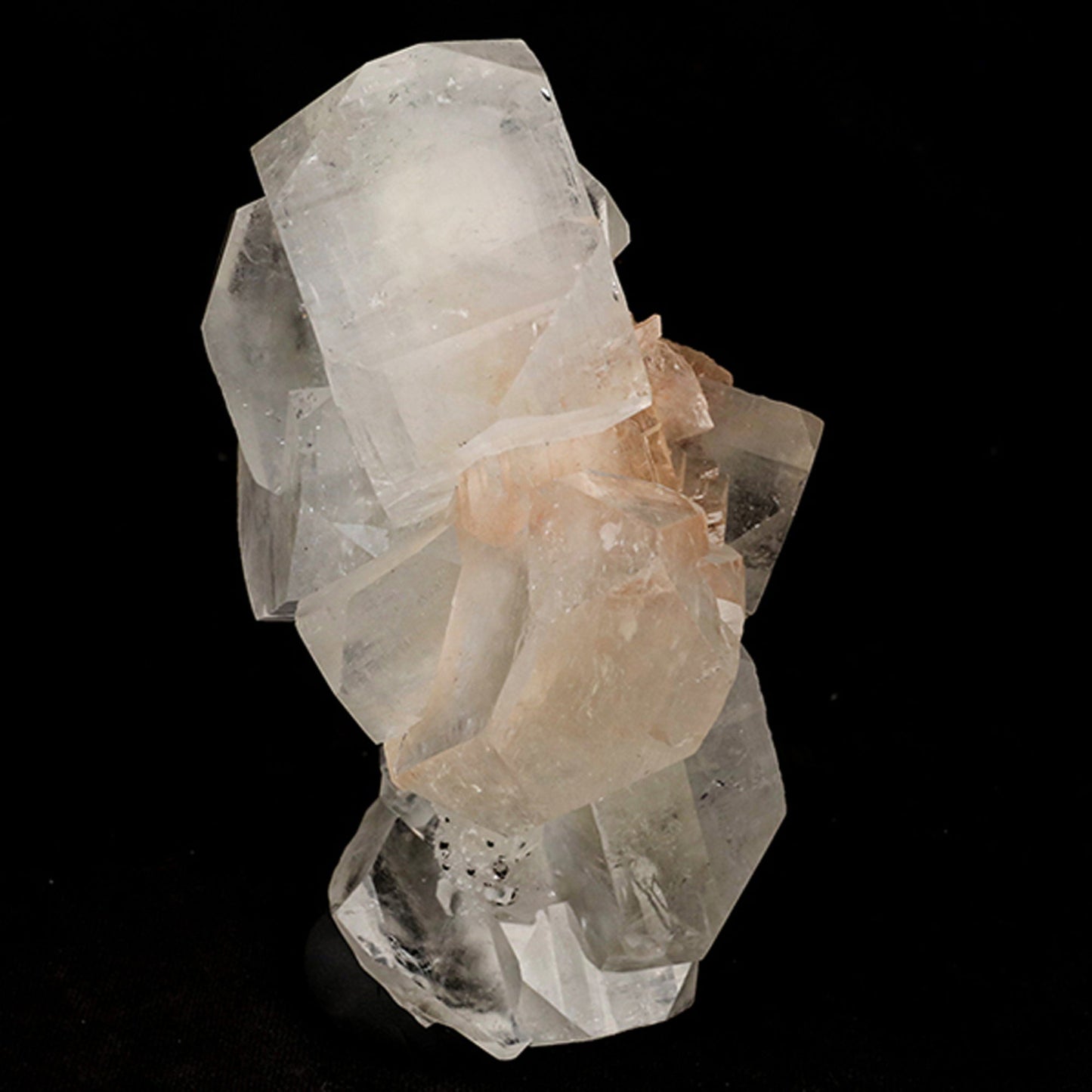 Apophyllite Cube with stilbite and Chalcedony Natural Mineral Specimen # B 5453 Apophylite Superb Minerals 
