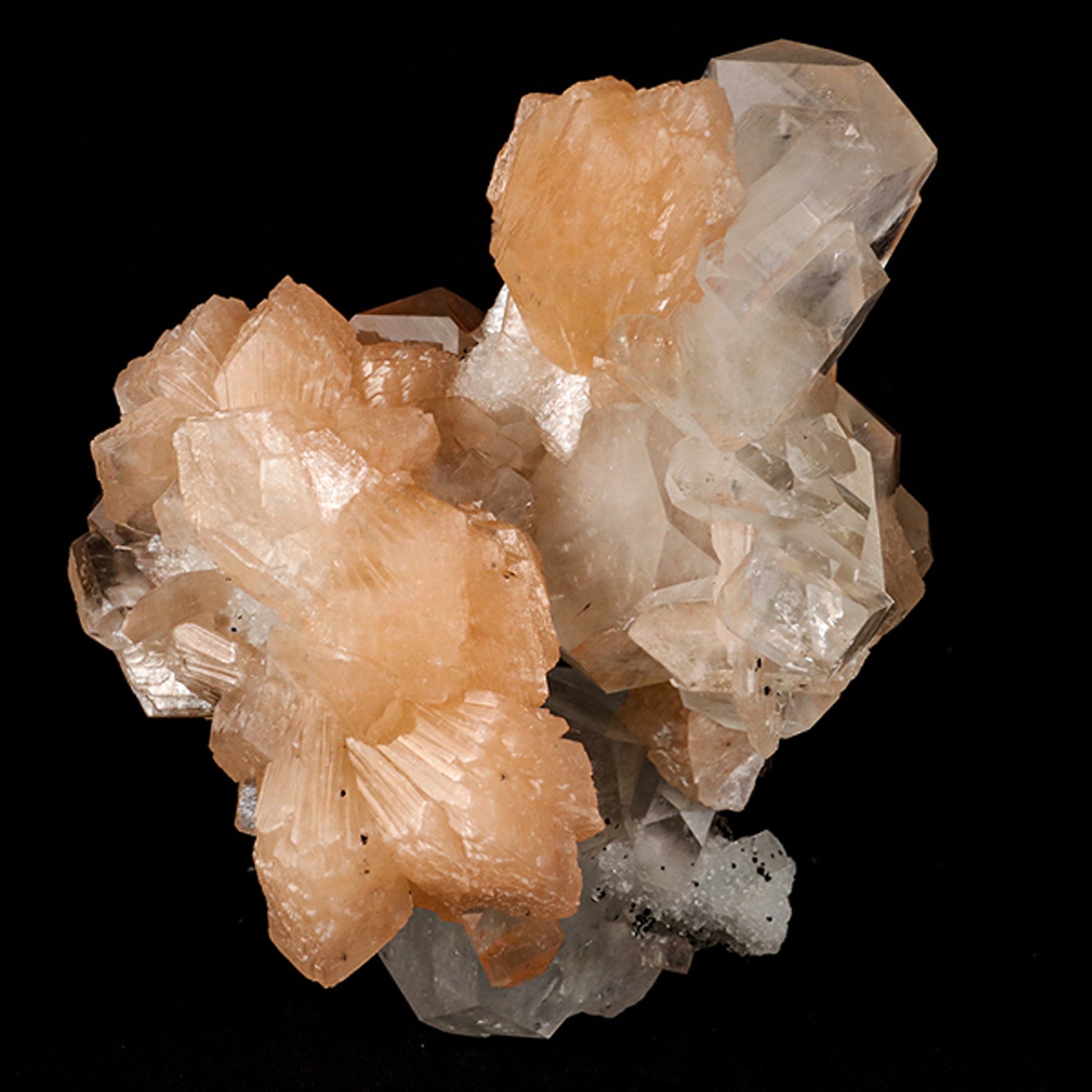 Apophyllite Cube with stilbite Natural Mineral Specimen # B 5461 apophyllite Superb Minerals 