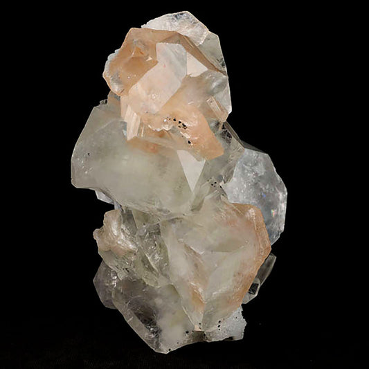 Apophyllite Cube with Stilbite on Chalcedony Natural Mineral Specimen# B 5429 Apophyllite Superb Minerals 