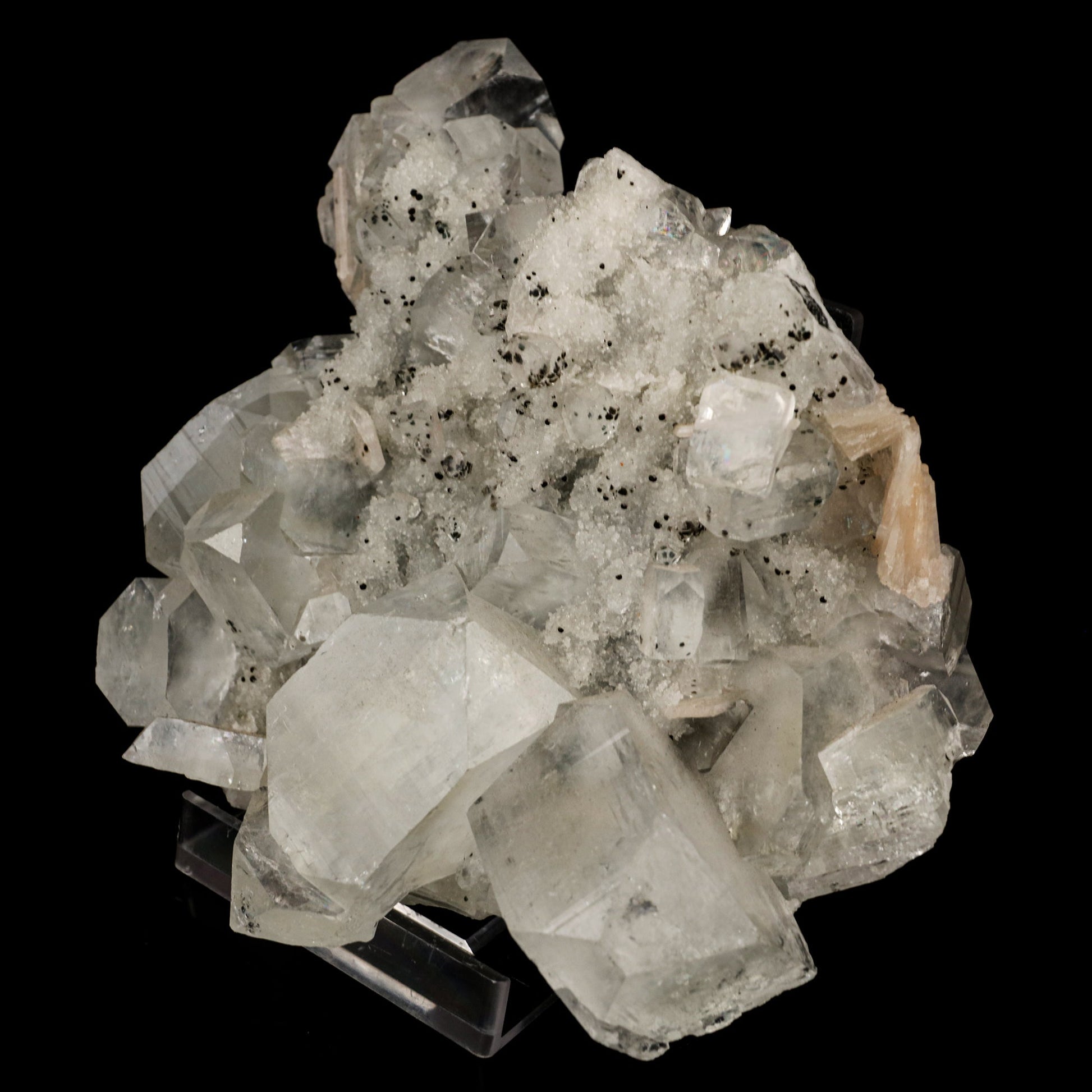 Apophyllite Cubes on Chalcedony Natural Mineral Specimen # B 5758 Scolecite Superb Minerals 
