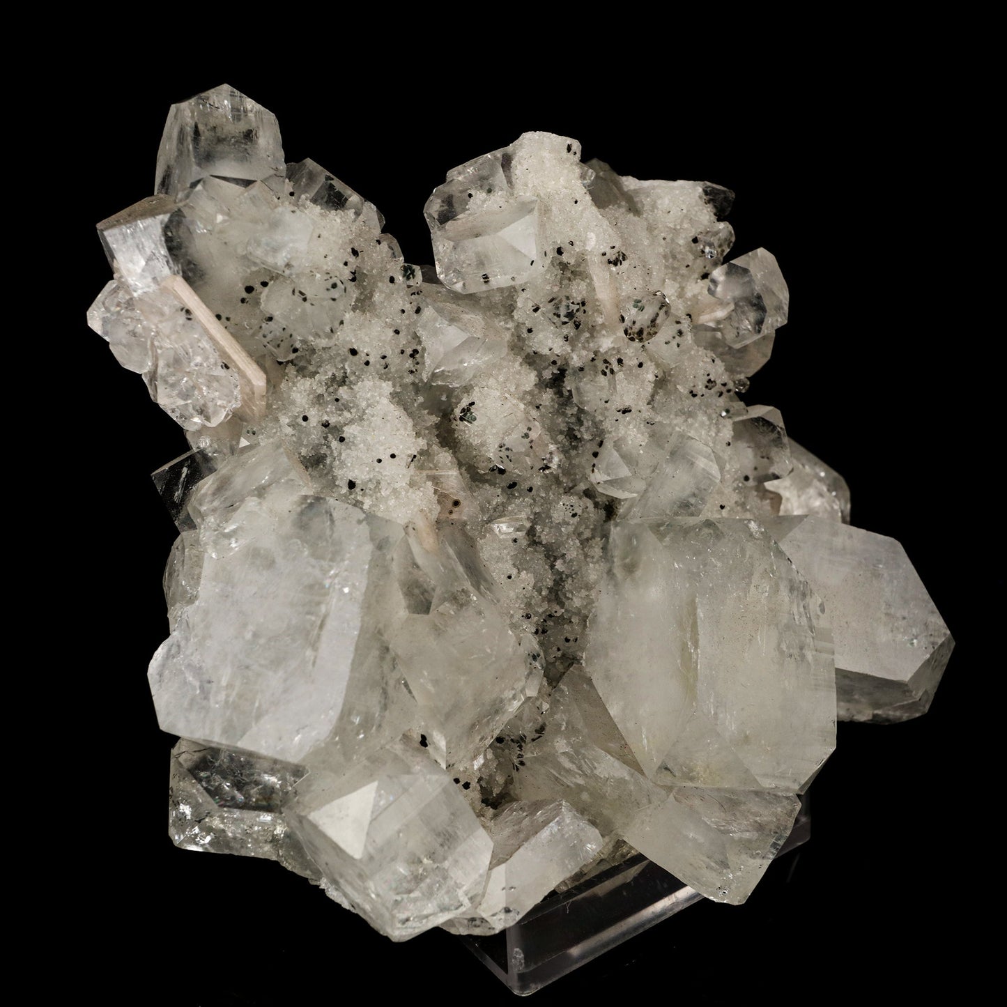 Apophyllite Cubes on Chalcedony Natural Mineral Specimen # B 5758 Scolecite Superb Minerals 