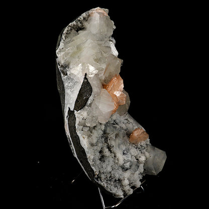Apophyllite Cubes with stilbite on Chalcedony Natural Mineral Specimen # B 5542 Chalcedony Superb Minerals 