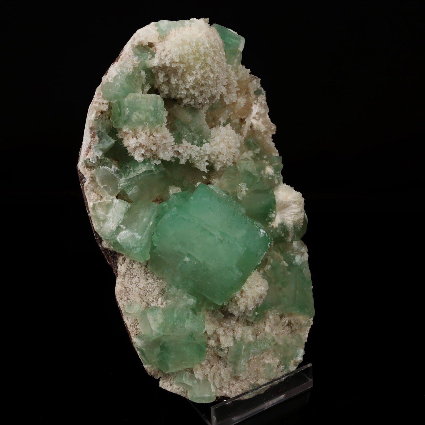 Apophyllite Green Cube with Mordenite Natural Mineral Specimen # B 5966 Apophyllite Superb Minerals 