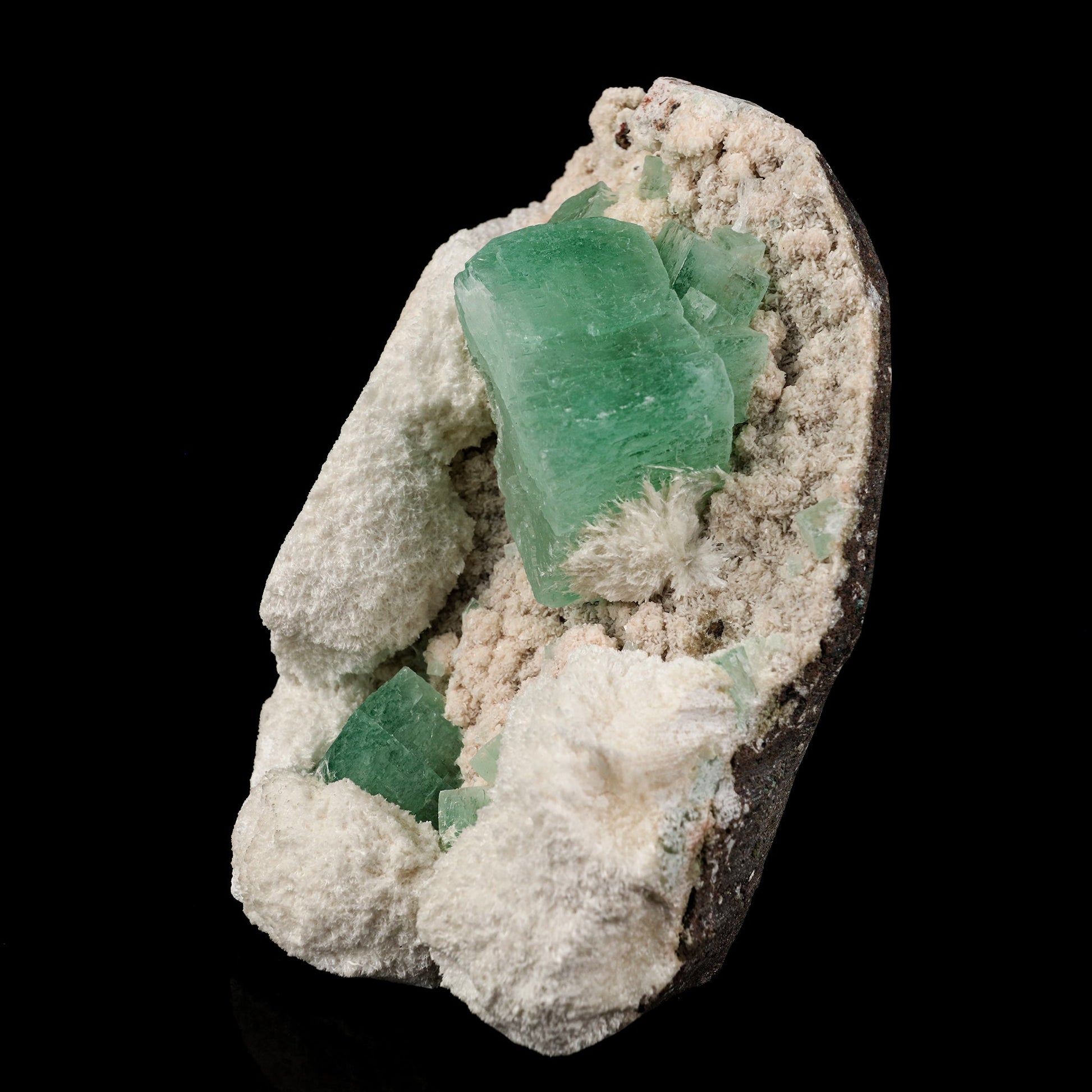 Apophyllite Green Cube with Mordenite Natural Mineral Specimen # B 6140 Apophyllite Superb Minerals 