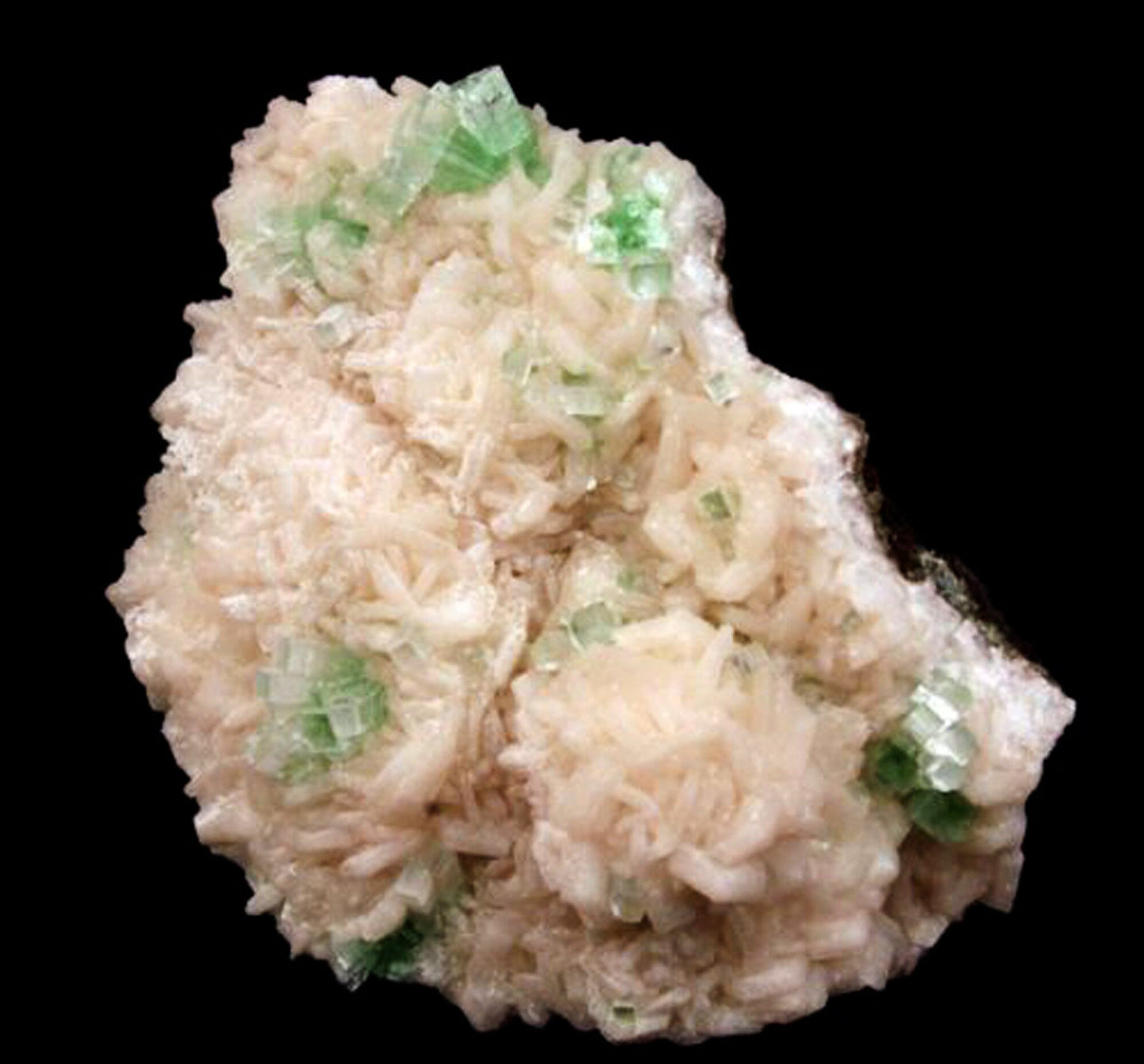 Apophyllite green disco formation on Stilbite Natural Mineral Specimen # B 1625 Apophyllite Superb Minerals 