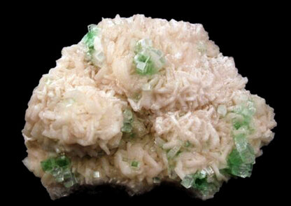 Apophyllite green disco formation on Stilbite Natural Mineral Specimen # B 1625 Apophyllite Superb Minerals 