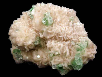 Apophyllite green disco formation on Stilbite Natural Mineral Specimen # B 1625 Apophyllite Superb Minerals 