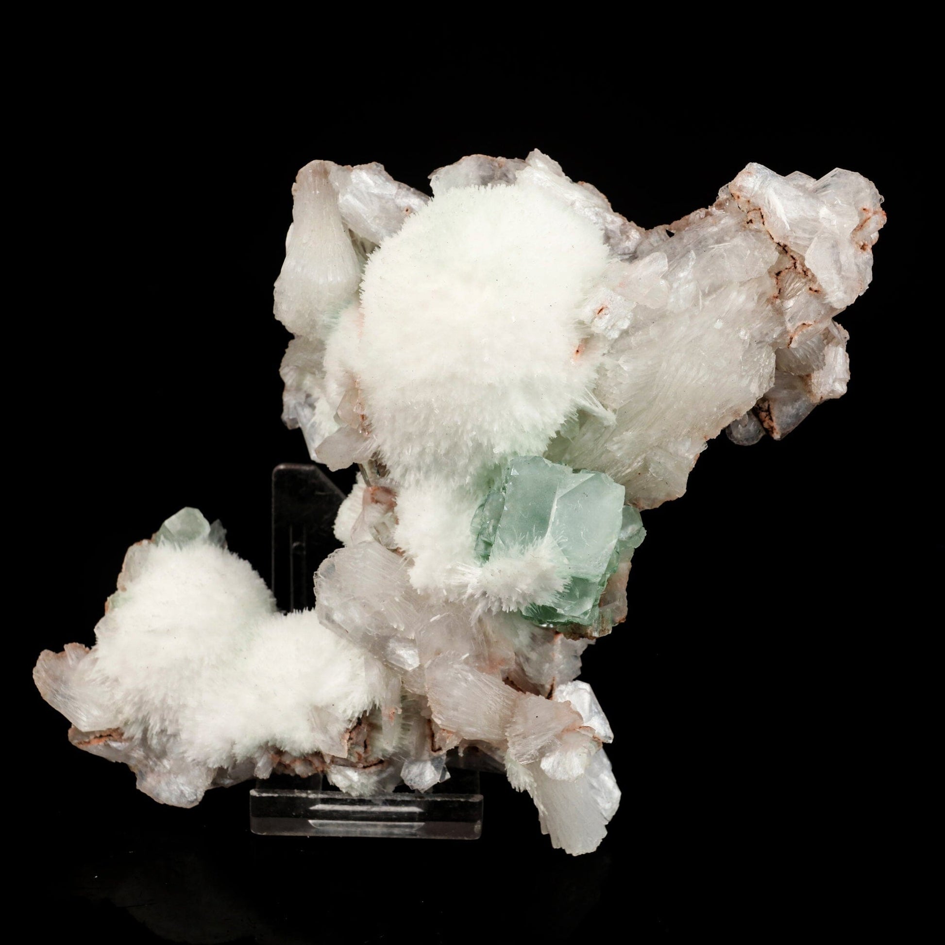 Apophyllite Green with Mordenite Natural Mineral Specimen # B 6537 Apophyllite Superb Minerals 