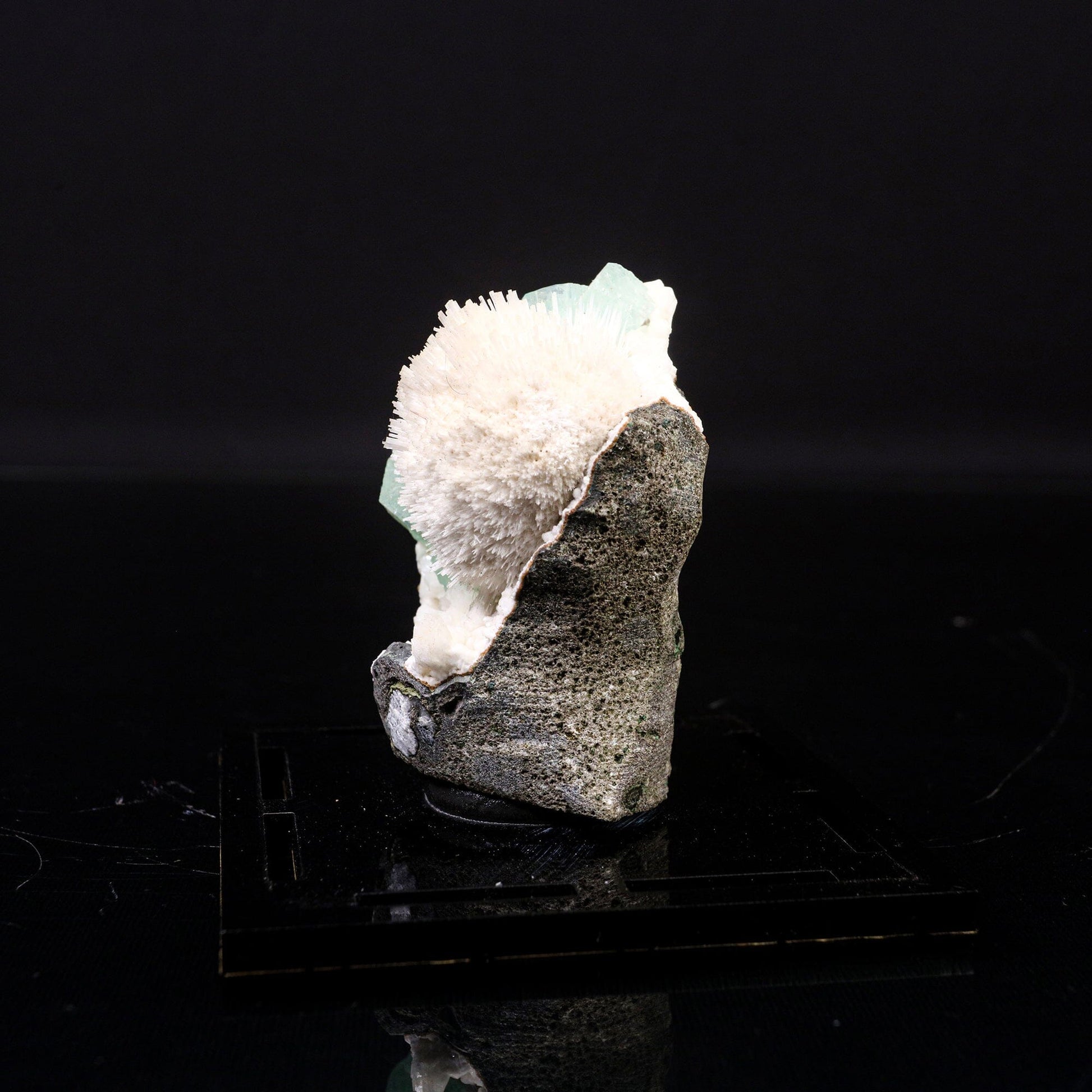 Apophyllite green with Mordenite Natural Mineral Specimen # B 6720 Apophyllite Superb Minerals 