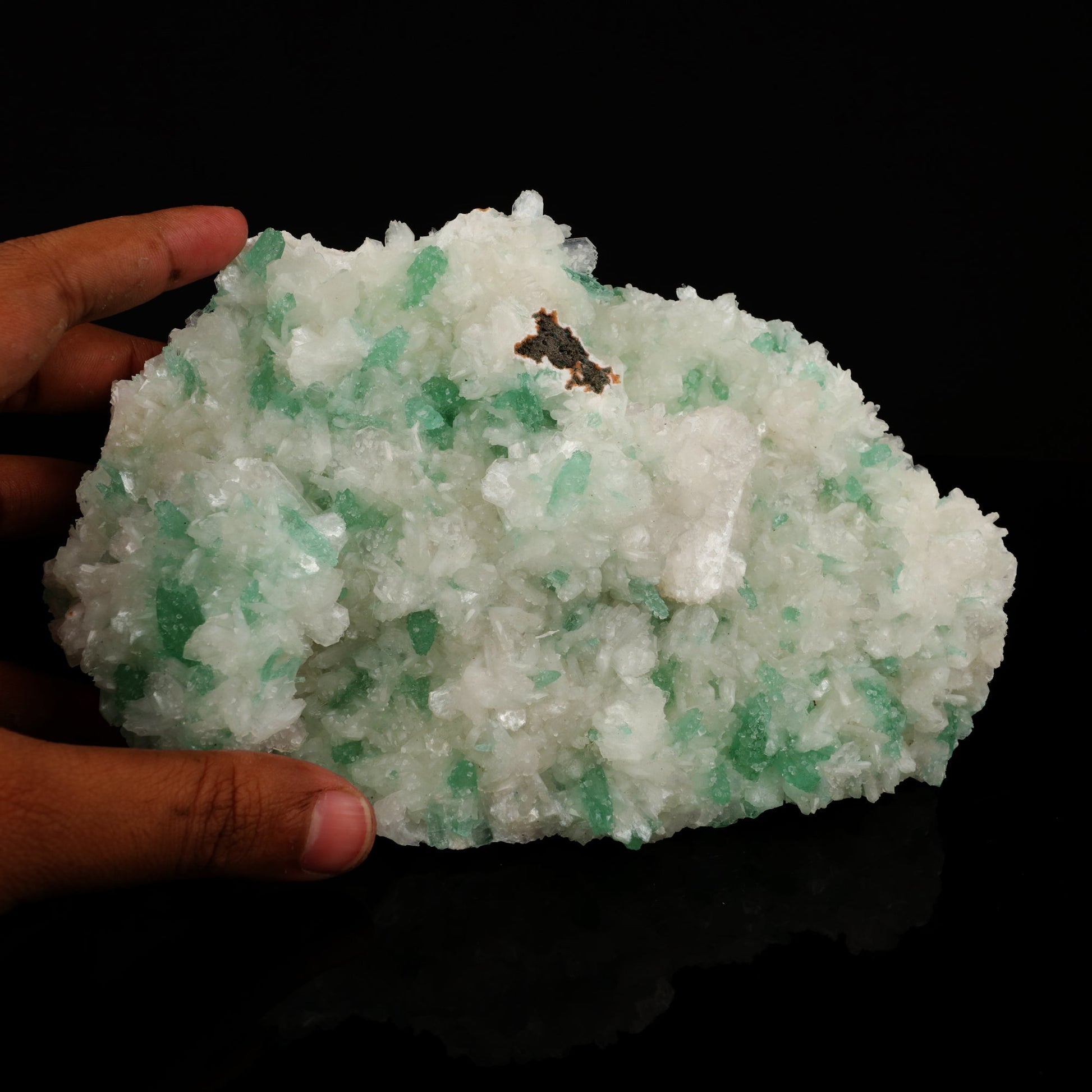 Apophyllite Green with Stilbite Natural Mineral Specimen # B 5642 Apophyllite Superb Minerals 