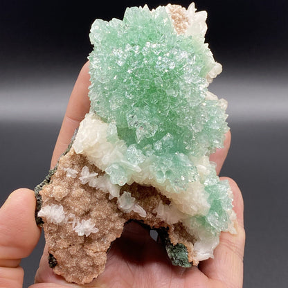Apophyllite, Stilbite & Heulandite. Multiple Crystal Generations. Apophyllite Superb Minerals 