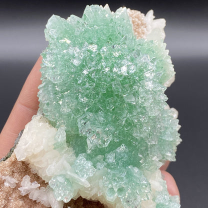Apophyllite, Stilbite & Heulandite. Multiple Crystal Generations. Apophyllite Superb Minerals 