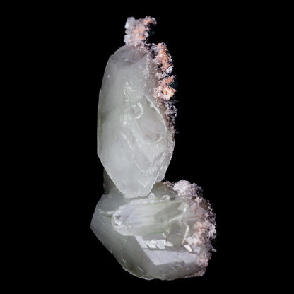 Apophyllite Terminated Trio Crystals Natural Mineral Specimen # B 4159  https://www.superbminerals.us/products/apophyllite-terminated-trio-crystals-natural-mineral-specimen-b-4159  Features:This unusually large and heavy colorless Apophyllite displays amazing luster and nice twinned crystals. The piece exhibits glassy faces with good clarity and is complete all the way around. This amazing piece displays gorgeous adamantine luster, which is uncommon among most minerals