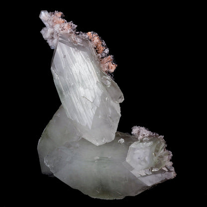 Apophyllite Terminated Trio Crystals Natural Mineral Specimen # B 4159  https://www.superbminerals.us/products/apophyllite-terminated-trio-crystals-natural-mineral-specimen-b-4159  Features:This unusually large and heavy colorless Apophyllite displays amazing luster and nice twinned crystals. The piece exhibits glassy faces with good clarity and is complete all the way around. This amazing piece displays gorgeous adamantine luster, which is uncommon among most minerals