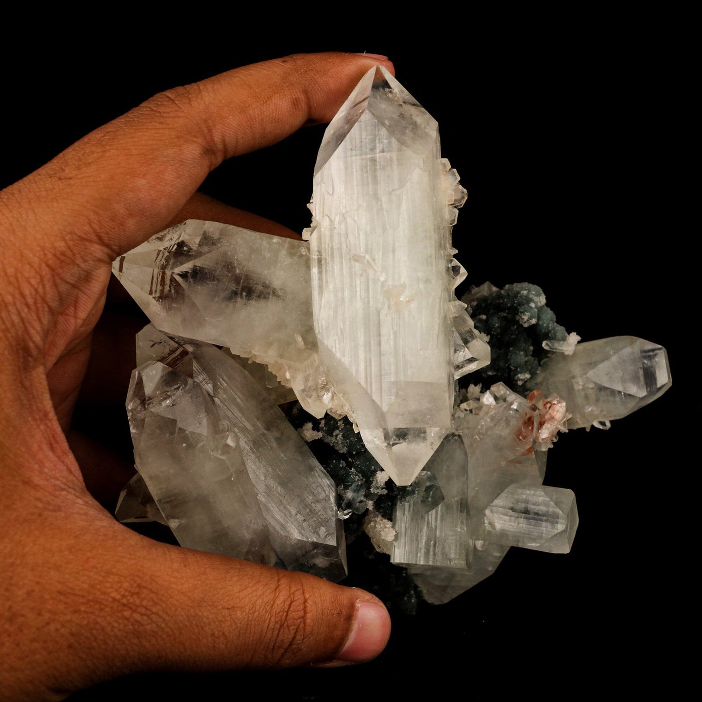 Apophyllite with Chalcedony Natural Mineral Specimen # B 6432 Apophyllite Superb Minerals 