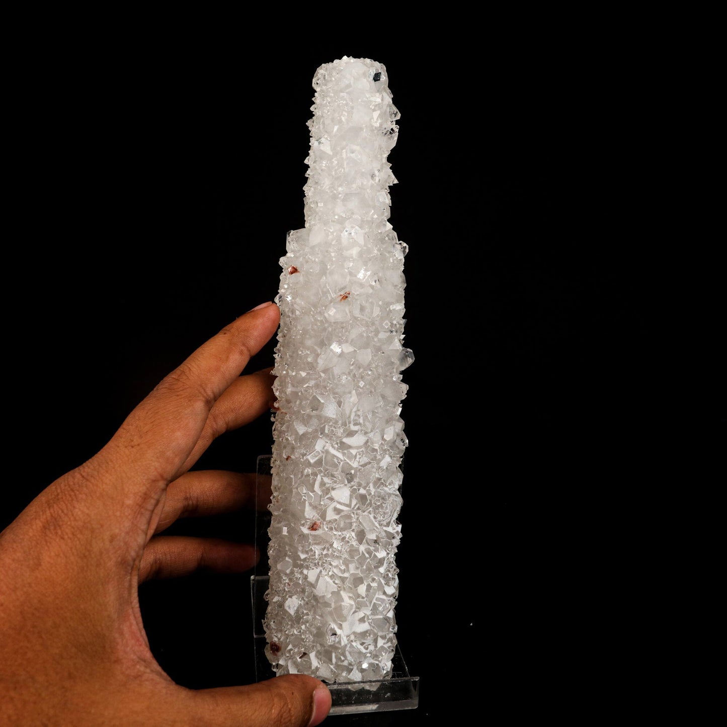 Apophyllite with Coated Calcite (Bat Shape) Natural Mineral Specimen # B 6476 Apophyllite Superb Minerals 