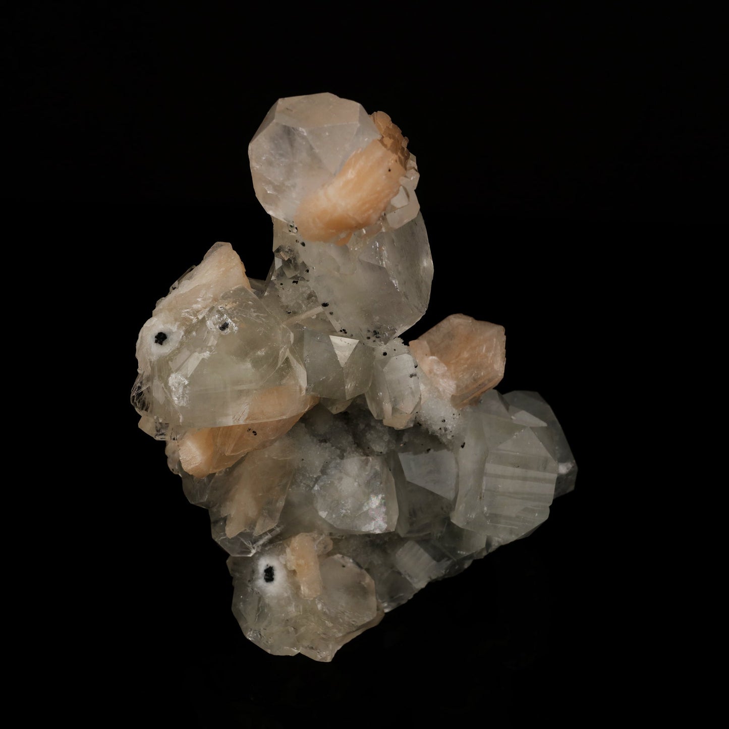Apophyllite with Stilbite Natural Mineral Specimen # B 5603 Apophyllite Superb Minerals 