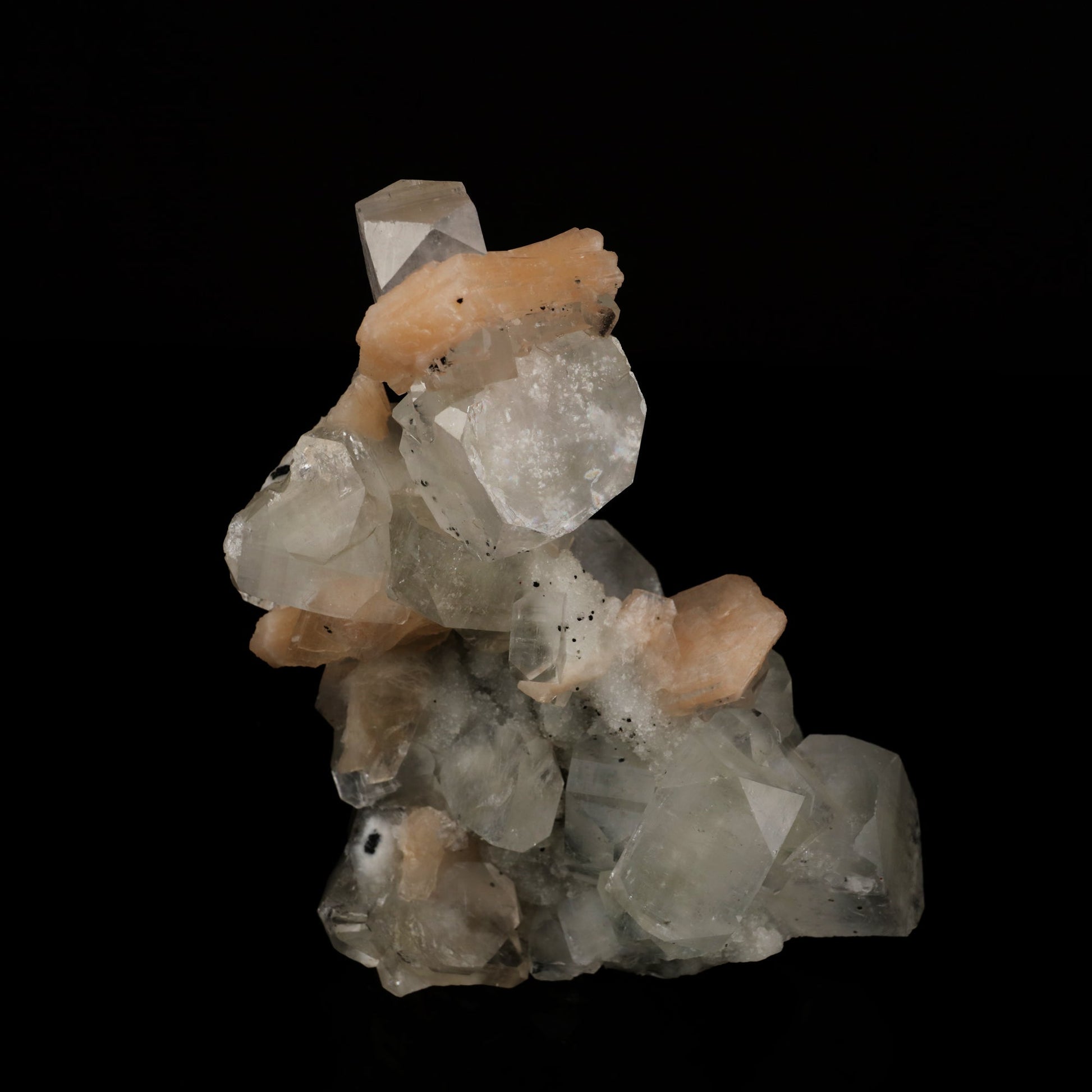 Apophyllite with Stilbite Natural Mineral Specimen # B 5603 Apophyllite Superb Minerals 