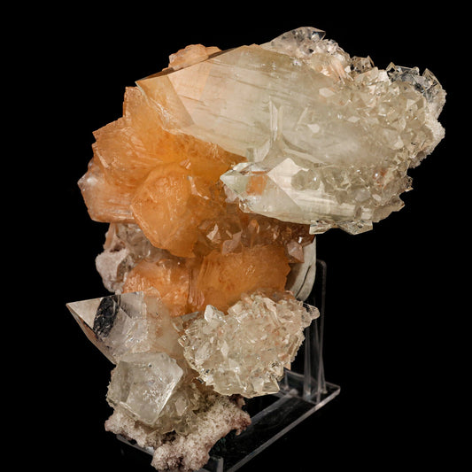 Apophyllite with Stilbite Natural Mineral Specimen # B 6427 Apophyllite Superb Minerals 