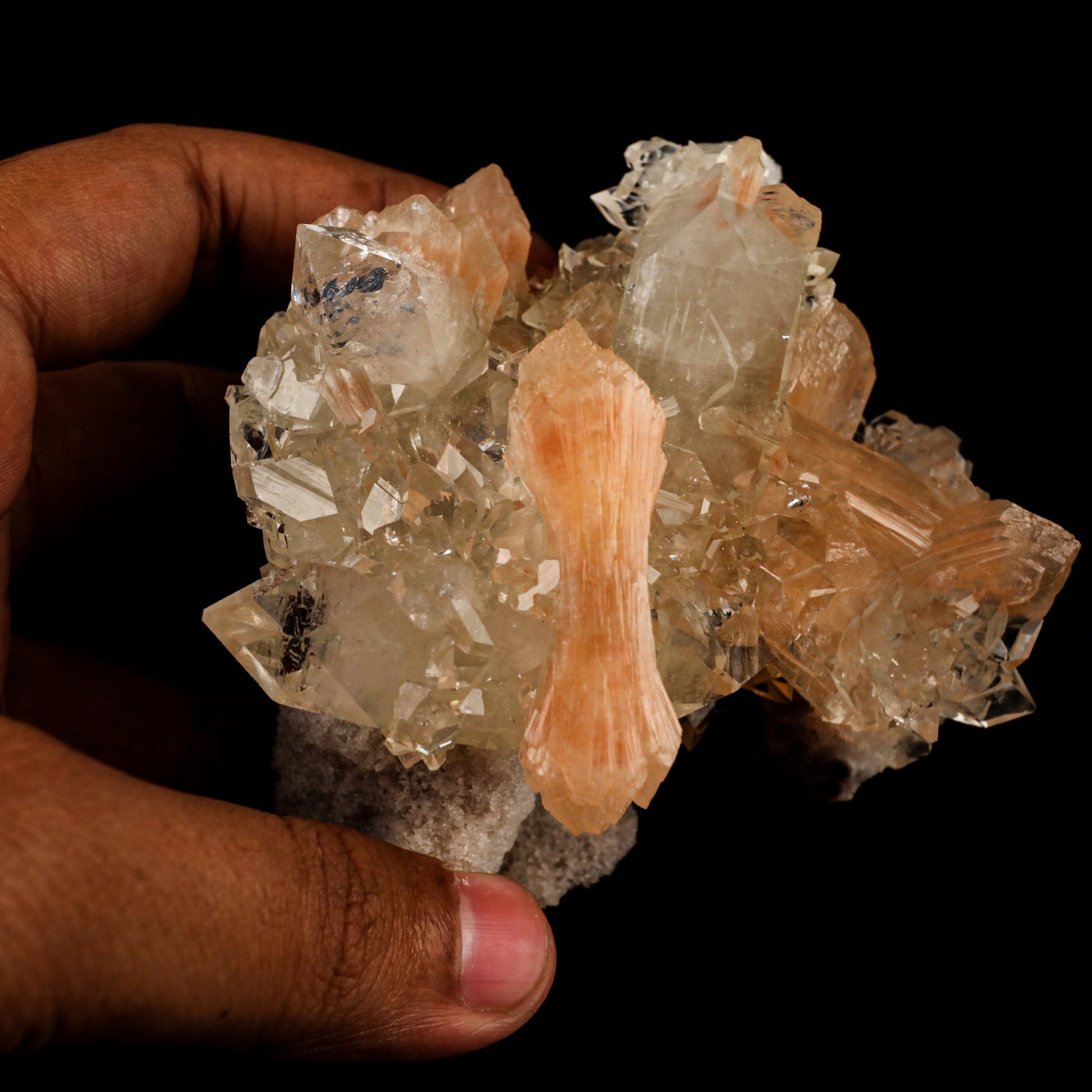 Apophyllite with Stilbite Natural Mineral Specimen # B 6462 Apophyllite Superb Minerals 
