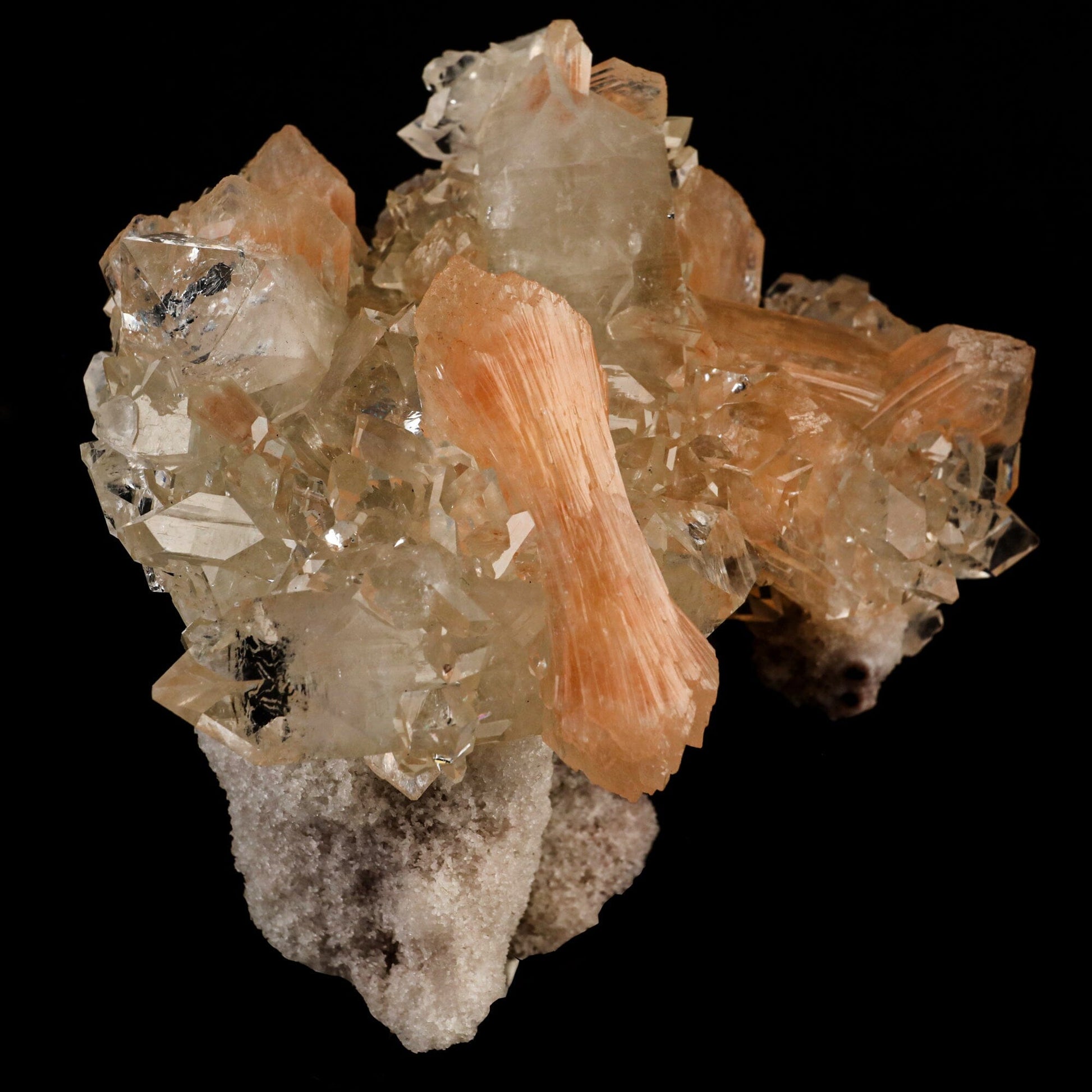 Apophyllite with Stilbite Natural Mineral Specimen # B 6462 Apophyllite Superb Minerals 
