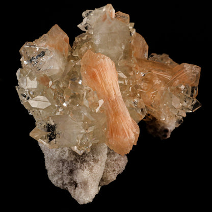 Apophyllite with Stilbite Natural Mineral Specimen # B 6462 Apophyllite Superb Minerals 