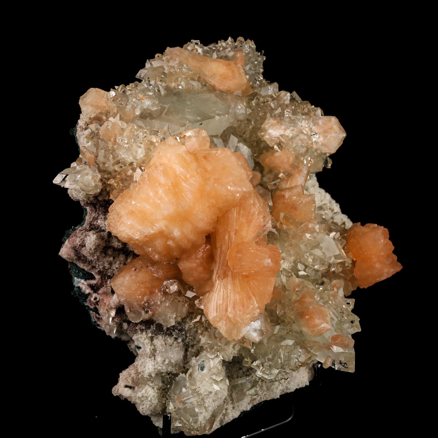 Apophyllite with Stilbite Natural Mineral Specimen # B 6465 Apophyllite Superb Minerals 