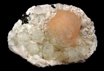 Apophyllite with Stilbite on Chalcedony Natural Mineral Specimen# B 1629 Apophyllite Superb Minerals 