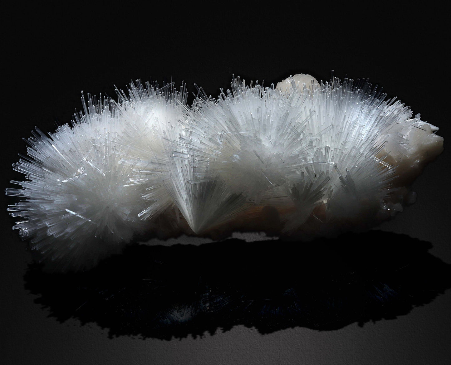 Beautiful Scolecite Spray Formation With Stilbite #W02 Scolecite Superb Minerals 