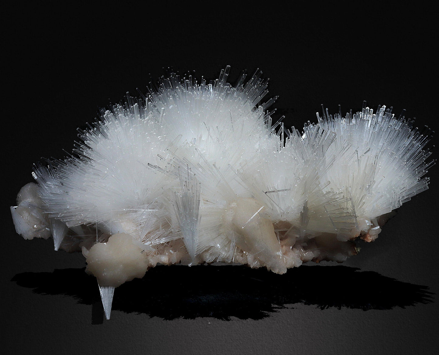 Beautiful Scolecite Spray Formation With Stilbite #W02 Scolecite Superb Minerals 