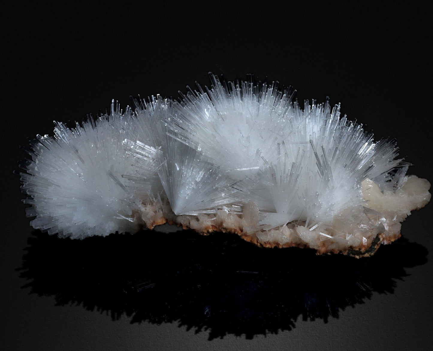 Beautiful Scolecite Spray Formation With Stilbite #W02 Scolecite Superb Minerals 