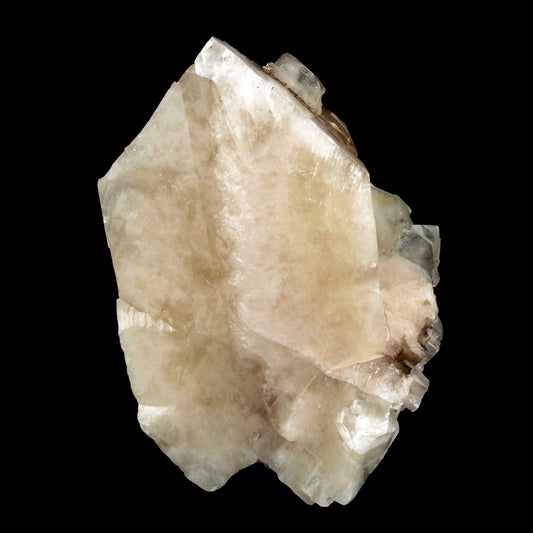 Calcite Crystal Natural Mineral Specimen # B 2486 Pointed Triangular shape calcite crystal. Primary Mineral(s): CalciteSecondary Mineral(s): N/AMatrix: N/A14 cm x 10 cm950 GmsLocality: Nashik, Maharashtra, IndiaYear of Discovery: 2017