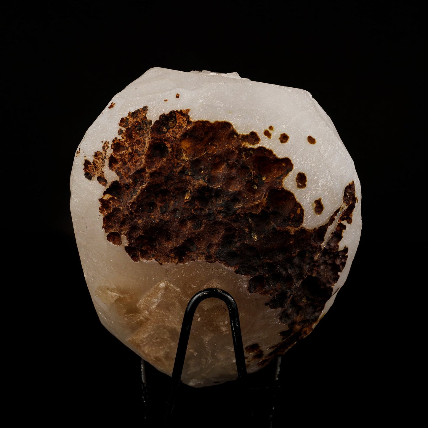 Calcite Crystals on Sparkling MM Quartz Stalactite Natural Mineral Specimen # B 6153 Calcite Superb Minerals 