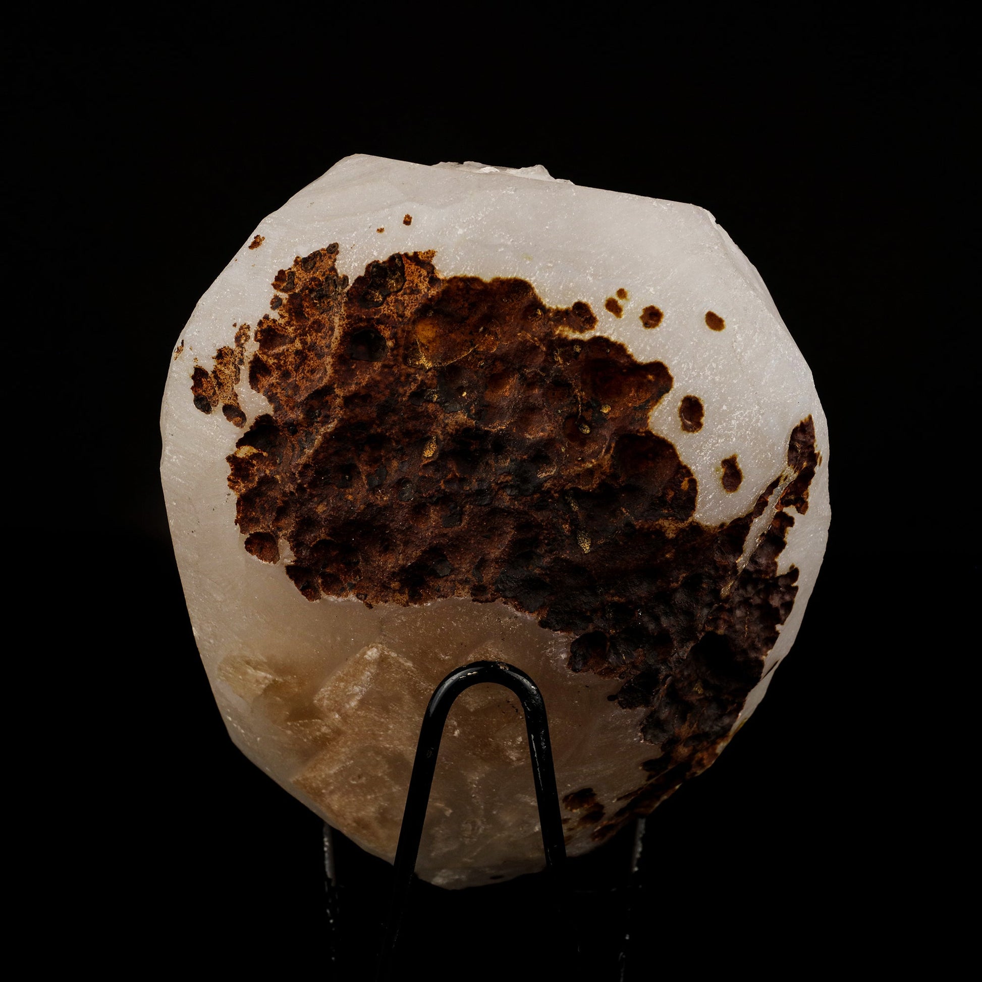 Calcite Crystals on Sparkling MM Quartz Stalactite Natural Mineral Specimen # B 6153 Calcite Superb Minerals 