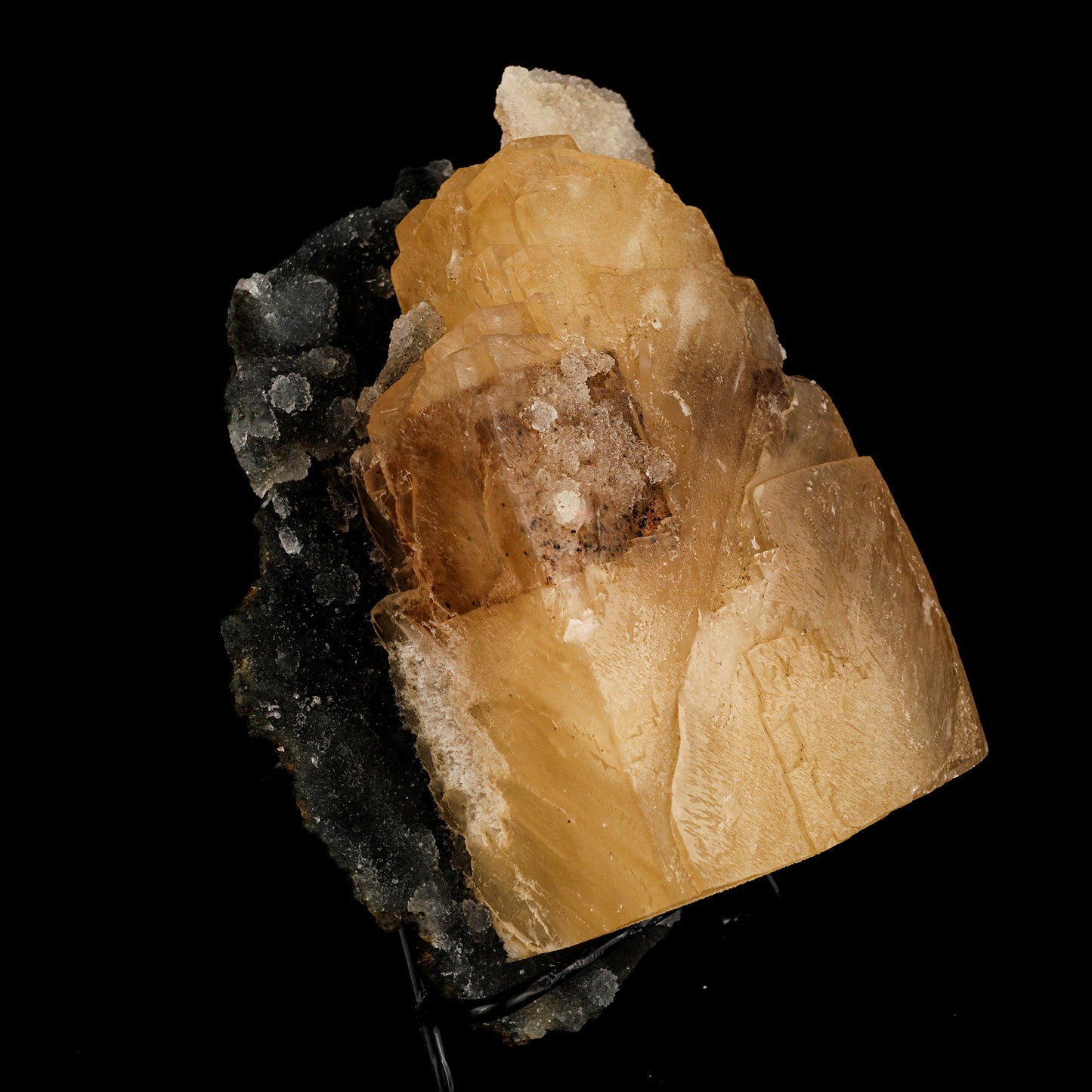 Calcite Cube with Chalcedony Natural Mineral Specimen # B 6317 Calcite Superb Minerals 