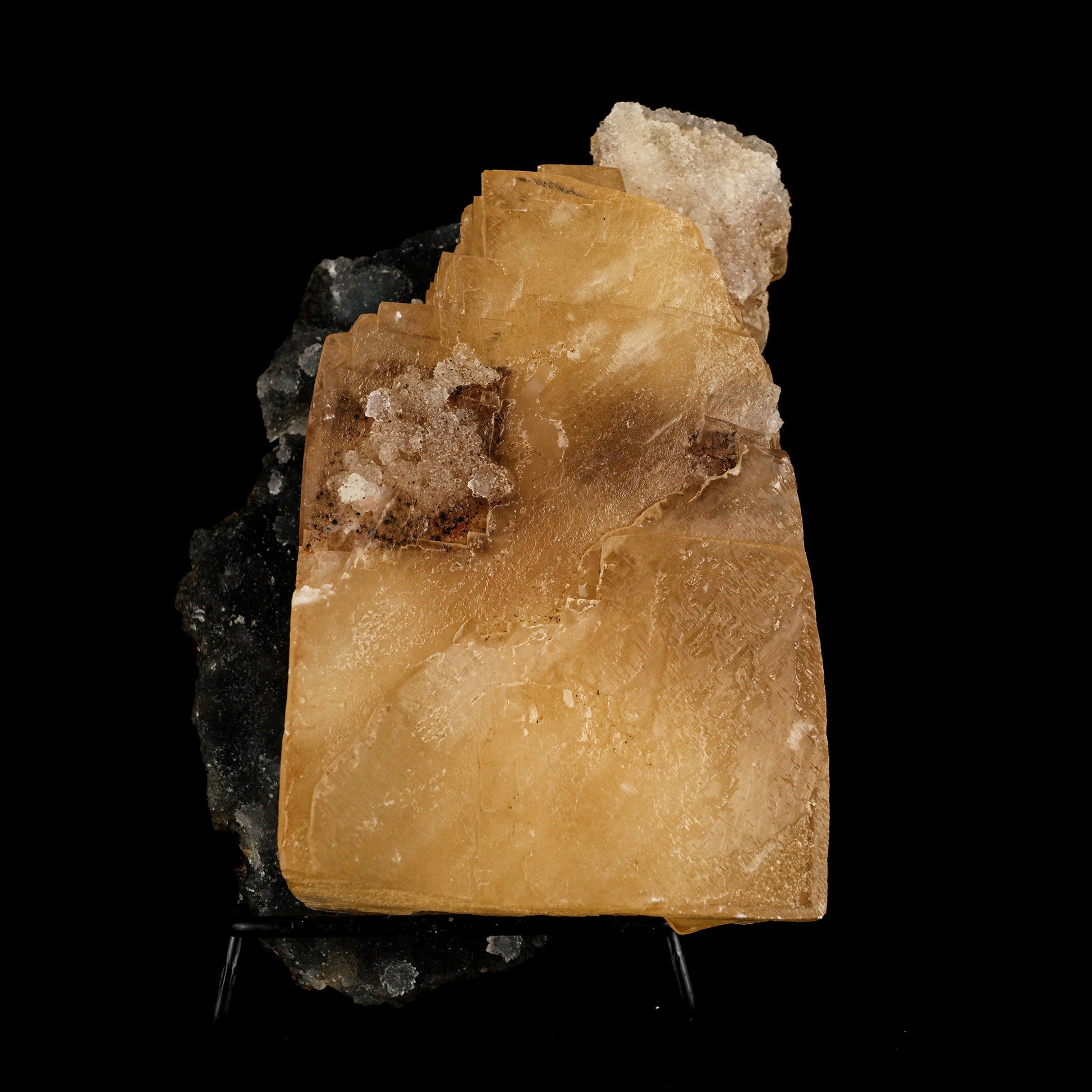 Calcite Cube with Chalcedony Natural Mineral Specimen # B 6317 Calcite Superb Minerals 