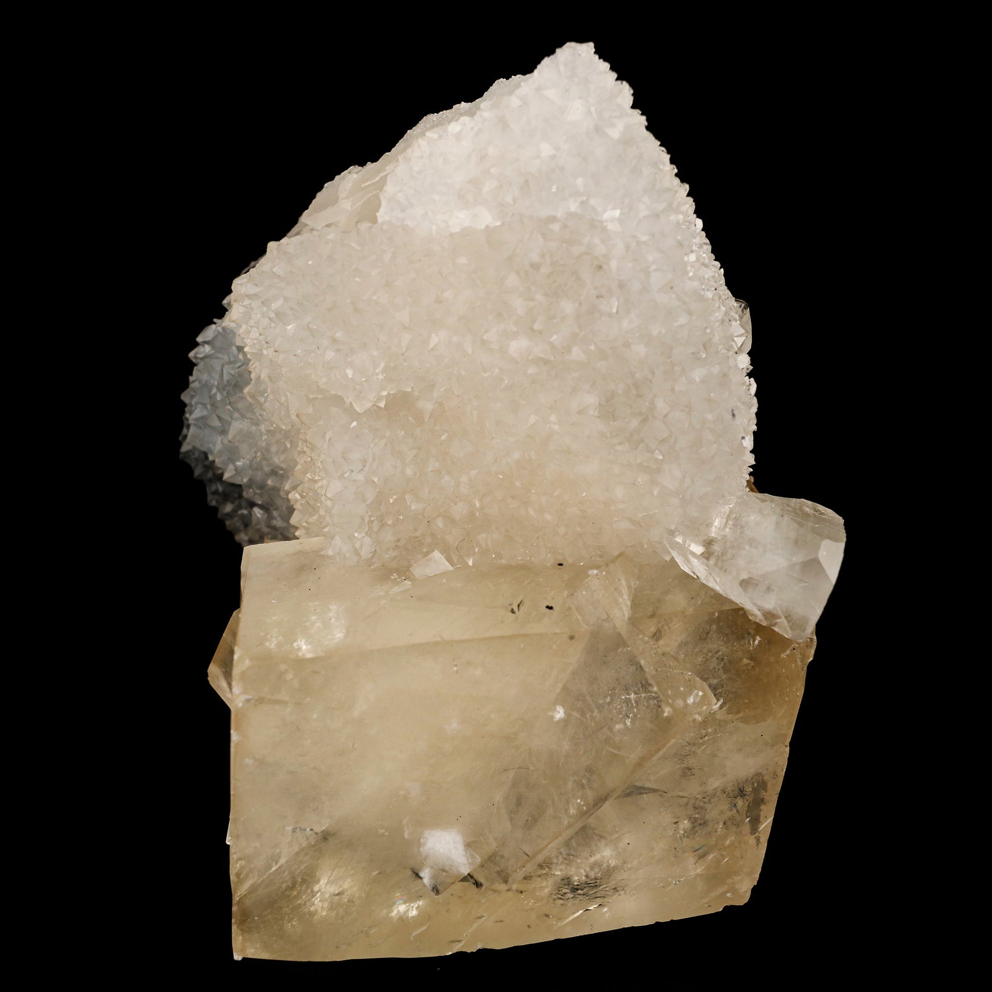 Calcite Cube with MM Quartz Natural Mineral Specimen # B 6237 Calcite Superb Minerals 