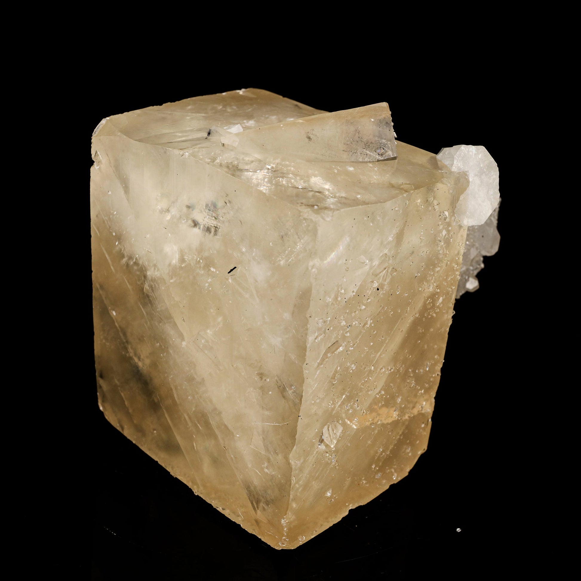 Calcite Cube with MM Quartz Natural Mineral Specimen # B 6237 Calcite Superb Minerals 